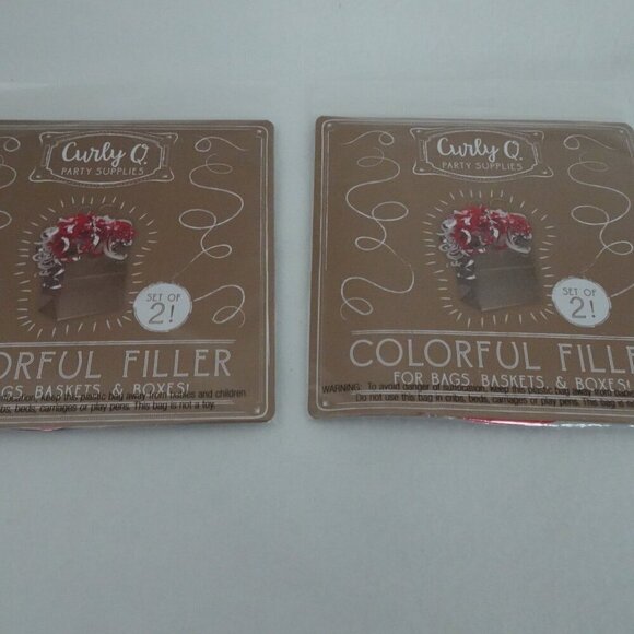 Gift Bag Filler No Mess Reusable For FOUR Bags Baskets Boxes Red White Silver - Picture 5 of 10